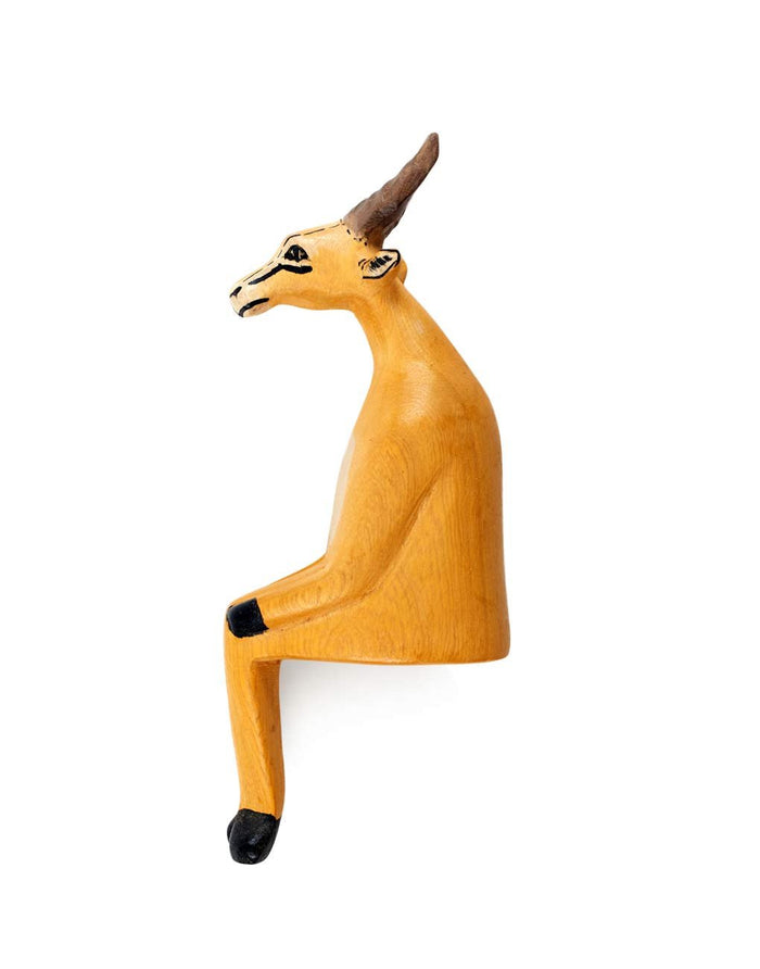 Wooden Shelf Animal - Antelope