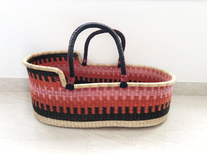 'Strawberry Fields' Moses Basket