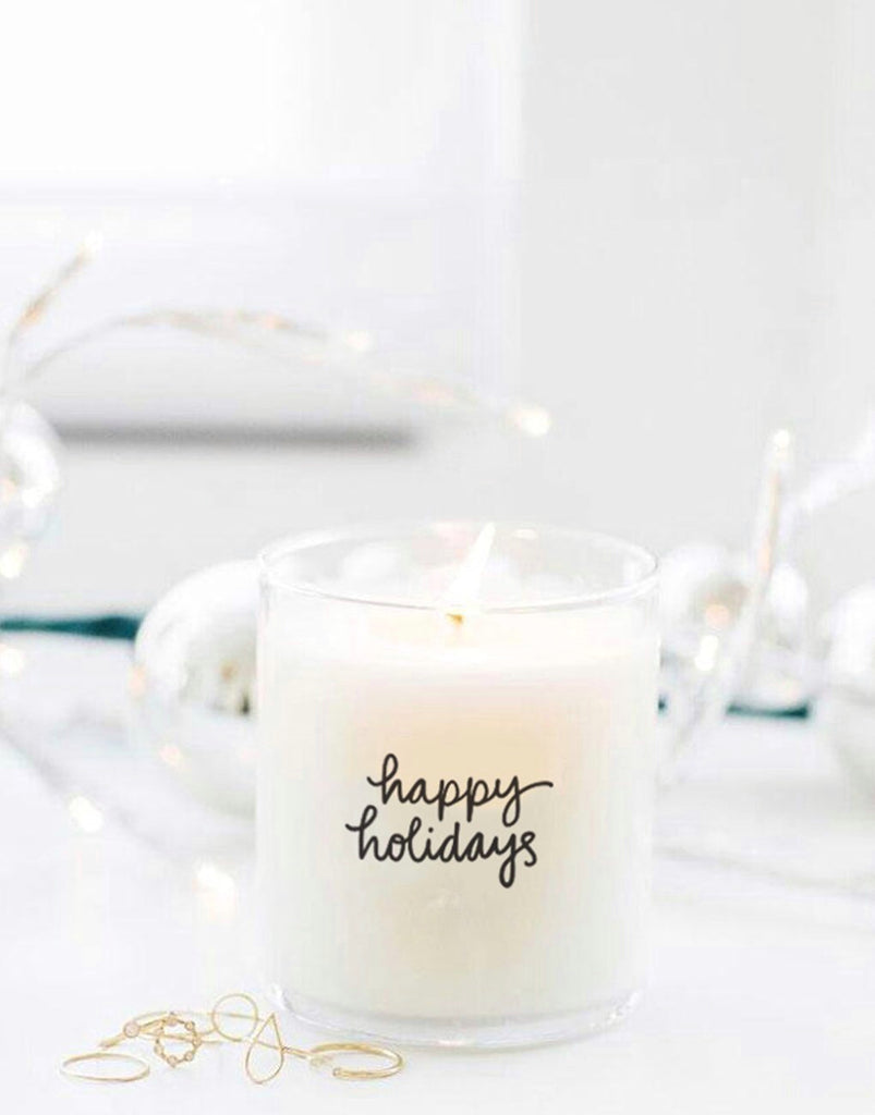 'Happy Holidays', Gingerbread Cookie Candles