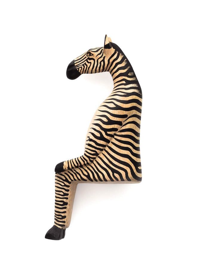 Wooden Shelf Animal - Zebra